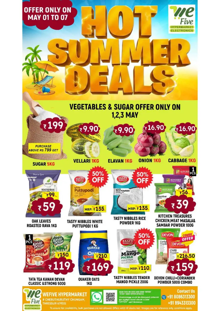 WeFive Thrissur | Hot Summer Deals | May 01-07 page 1